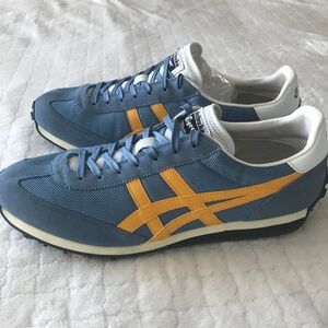 Onitsuka Tiger blue and Yellow athletic shoes size 12 in excellent condition